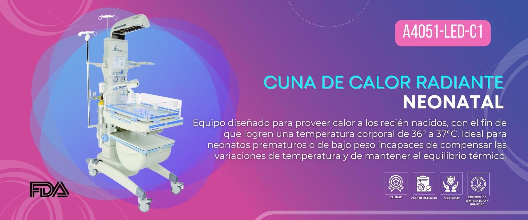 Termocuna - Cuna de Calor Radiante. Advanced A4051